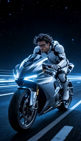 Cyberpunk Speedster: Ride the Neon Night